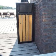 Poubelle FalcoBloc pour mobilier urbain recyclable et durable