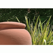 Amphore terracotta - 500L - réservoir esthétique en polyéthylène renforcé avec collecteur filtrant et robinet laiton_4