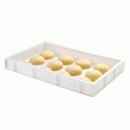 Bac à pâtons 600x 400x90mm 15L Gilac - Blanc_4