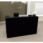 Bureau d'accueil Delta First monocolor - Mobel Linea - 144, Noir_5