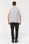 Polo homme manches courtes - col boutons pression - WK225 - maille piquée en coton peigné - tailles XS à 4XL_4