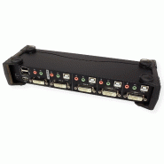 Aten cs1764a switch kvm dvi, usb, audio, hub usb, 4 ports_4