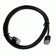 ROLINE Cordon Cat.6A (Classe EA) UTP, extra-plat, noir, 0,5 m_4