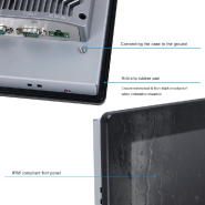 Panel PC industriel fanless 12.1 pouces 4:3 XGA pour HMI, supervision et automatisation - EVI-12SAR - façade IP65, Intel Core i3/i5/i7_4