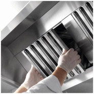Hotte caisson inox statique 2m avec filtre et éclairage | Profondeur 900 mm_4