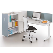 Postes de travail ÉLISE+ Columbia - pieds réglables en hauteur - plateaux stratifiés antibactériens_4