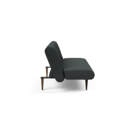 Canapé lit design Innovation Living UNFURL convertible 200x120 cm - Tissu bouclé Black Raven_4