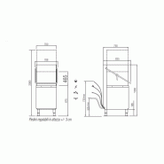 Lave-vaisselle à capot électronique avec casier 60x50 - Grande capacité | Elettrobar NIAG282LV1_4