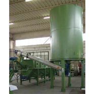Silos de stockage pour film broyé - Tecnofer - capacité de 7 à 15 m3 avec vis d'extraction et dosage variable_4