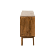Buffet bas design TANY - 2 portes, 3 tiroirs en bois de manguier marron - 145x80x40 cm_4