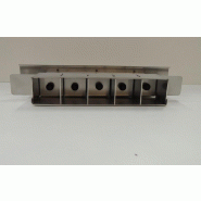 Presse-mottes INOX Petit modèle - 4 mottes - Mottes 50 mm avec évidement 6 mm - Fabrication belge_4