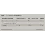 Grue auxiliaire HIAB X-DUO 058 - portée hydraulique 5,1 à 11,3 m - capacité de levage 5,0 tm_4
