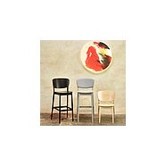 Valencia - Tabouret de restaurant en bois hêtre massif - Hauteur 80 cm - Finitions personnalisables_4