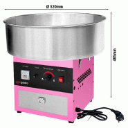 Machine à barbe à papa professionnelle cuve Ø 52 cm - rose - 950W_4