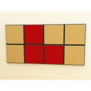 Revêtement acoustique 60x60 cm - tissu - idéal pour voix off et podcasting