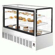 Vitrine réfrigérée pour pâtisserie - 1800 mm - 2 étagères - Inox_4