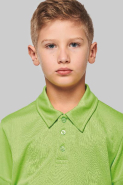 Polo sport manches courtes enfant - Réf: PA484 - PROACT - 100% polyester - Orange_4