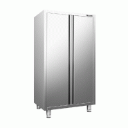 Armoire haute inox P 700 x 1800- 2 portes battantes -_4