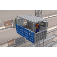 Ascenseur de chantier 2000 kg - ouverture toute largeur pour palettes - location avec montage et formation_4