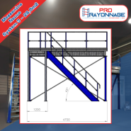 Mezzanine industrielle - 28.6m2 - System 3_4
