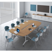 Table modulable, pratique  et esthétique, avec plateau rabattable, idéale pour vos espaces d'apprentissage_4