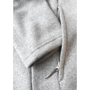 Veste en polaire tricotée à fermeture éclair complète - Light Grey Melange - Montana Women - Nimbus_4