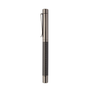 Set écriture - stylo à bille et roller en métal - motif carbone - boîte cadeau_4