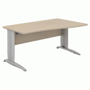 Bureau individuel réglable en hauteur avec goulotte passe-câbles So Enix_4