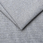 Canapé 3 places DOMUS V2 - Convertible express avec sommier à lattes 140 cm et matelas 17 cm - Tweed gris clair_4