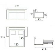 Canapé Club Deluxe convertible 2-3 places - ouverture express 120x190 cm en cuir vachette_4