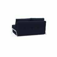 Innovation Living - Canapé design Cubed 02 Alu convertible 160*200 cm - tissu Mixed Dance Blue_4