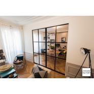 Verrière coulissante en acier sur mesure, idéale pour agrandir vos espaces_4