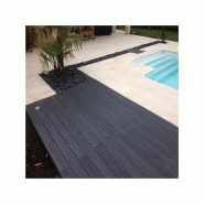 Lame terrasse bois composite pleine Maxima - Gris anthracite - 360 cm x 14 cm x 2,2 cm - Surface couverte 0,5 m² - Garantie 10 ans_4