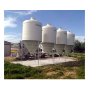 Silo d'aliment d'élevage à cône axial translucide - Capacité 9 et 22m3 - Ø2325 - Star_4