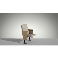 Fauteuil de conférence design et flexible avec tablette écritoire - Divina - configurable sur sols plats et gradins_5