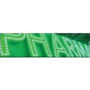 Lettrage 3D pleine aluminium - lettres laquées époxy double traits point par point - relief 10 à 100 mm_4