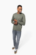 Pull écoresponsable col rond homme - coton biologique peigné - Réf: KNS901 - Kariban_4