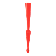 Éventail en polyester RPET avec nervures en PP - Couleur rouge - Poids 47g_4