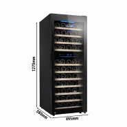 Cave à vin professionnelle multizones - 73 bouteilles | GGM - WKM200S-2N_4