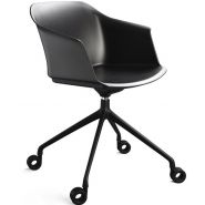 Moli swiveling - Chaise de bureau ergonomique avec placet d’assise en tissu - Sitis_4