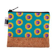 Trousse de maquillage personnalisée - zippée en polyester RPET 600D et liège naturel - Impression sublimée_4