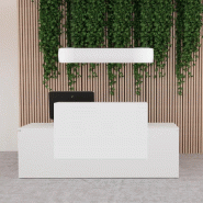 Bureau réception Pano Ofitres - choix & qualité - 120, Blanc mat_0