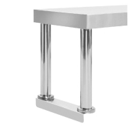 Vidaxl étagère de table de travail 120x30x35 cm acier inoxydable 51192_4