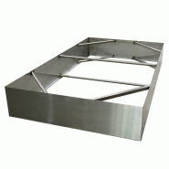 Élément de tête en acier galvanisé - dimensions 345x600x200 mm