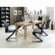 Lot de 2 chaises ALBI - tissu noir - piètement tube chrome - design chic et moderne_4