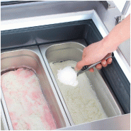 Congélateur à glace de comptoir Série G 4 bacs Napoli - Polar - GK068_4