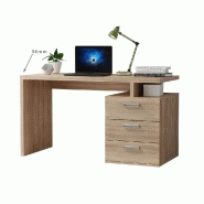 BUREAU RUBY 3 TIROIRS CHÊNE 120 X 60 CM_4