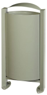 Corbeille sur pied Arkéa 60 L - avec ou sans cendrier 3L - acier traité anticorrosion - fabrication française_4