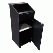 Meuble desserte d'accueil restaurant - NOIR_4