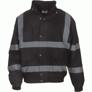Veste blouson de travail haute visibilité jaune ou orange fluo_4
